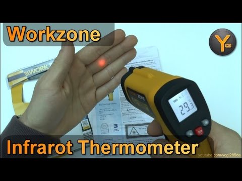 Workzone Infrarot Thermometer mit Laserpointer / ALDI Süd