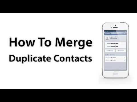 how to eliminate iphone contacts duplicates