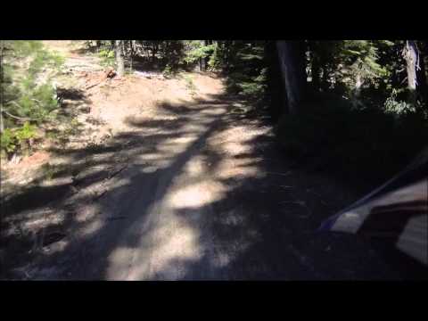 Plumas National Forest - WR250F single track to cascading granite waterfall