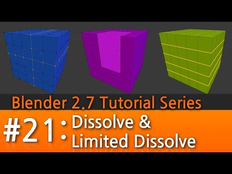 how to dissolve objects in blender