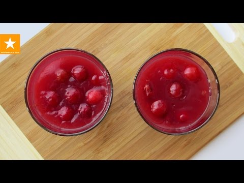 Вишневый кисель - ни грамма сахара! Рецепт киселя от Мармеладной Лисицы