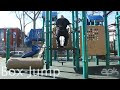 Box Jump Parkour Training and Conditioning