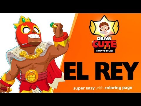 video-linktoworks-How to draw El Rey | Brawl Stars super easy drawing...