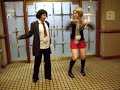 Teru + MisaMisa dancing the LuckyStar at Mnext 07