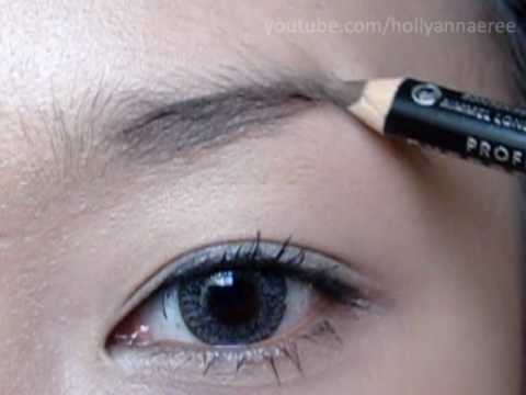 how to fill eyebrows with a pencil