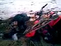 Öhman gör en praktvurpa med fyrhjuling Öhman gör en praktvurpa med fyrhjuling