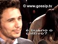 sexy actor james franco in rome for the 'spiderman 3' premiere. not yet famous in italy, his looks made the fans of the movie go crazy.