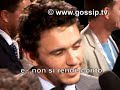 sexy actor james franco in rome for the 'spiderman 3' premiere. not yet famous in italy, his looks made the fans of the movie go crazy.