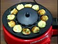 先週UPした「自動たこ焼き焼き器！　Automatic TAKOYAKI Cooker」、実物を入手し、実際使ってみました！（「たこ焼き工場トントン」といいます。前回は商品名書かないですみません！）モーターのスイッチを入れ、カチャカチャと回り始めるところは感動しました。もう少し上手くできればと思います。上手くいったらまた上げます！I uploaded 