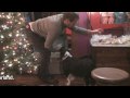 Two Old Queens, Two Dogs and a Puppy trim the Christmas Tree