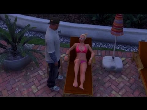 TRACEY - Franklin decides to take a trip to Michael's house and creeps on his daughter Tracey!!