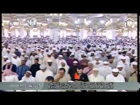 صلاة العشاء -المسجد النبوي 1435.11.05ه