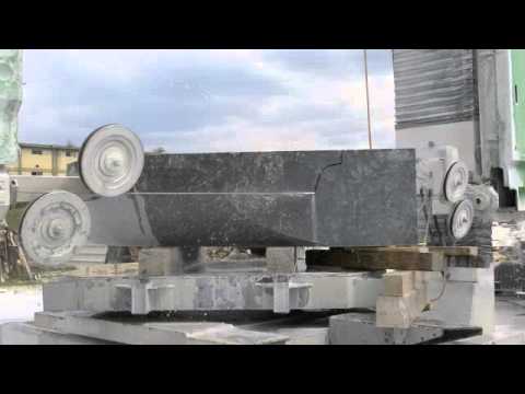 Bairaktaris - Marble cutting with Pellegrini Robot Wire 3D Speed 2000% 1 hour processing in 2 minutes Bairaktaris marble sa Industrial Area of Drama 66100 Greece www.marma...