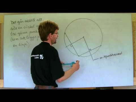 MaB: Cirkel genom tre punkter (omskrivna cirkeln) punkter