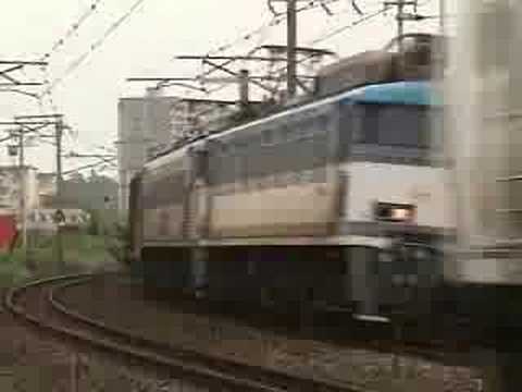 貨物列車 ５９レ ＥＦ８１重連　