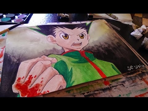 how to draw hunter x hunter step by step