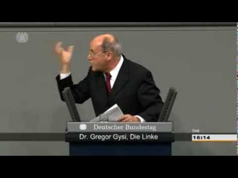 bin - Gregor Gysi (Die Linke) im Bundestag am 18.11.2013 über Deutschlands Nicht-Souveränität und den NSA-Skandal. Quelle: Deutscher Bundestag.