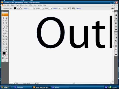 how to create outlines in illustrator