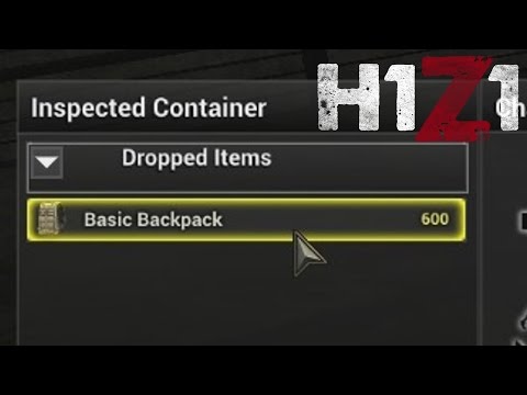 how to discover backpack frame h1z1