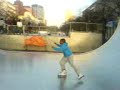 Tasheed op de Halfpipe, Skatebaan, Westblaak Tasheed op de Halfpipe, Skatebaan, Westblaak
