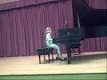 Brooke playing Winter Wind in 2007 recital