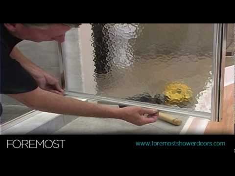 how to adjust shower door