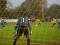 richard gillespie, bashley's top scorer skins a marlow defender to set up a chance.