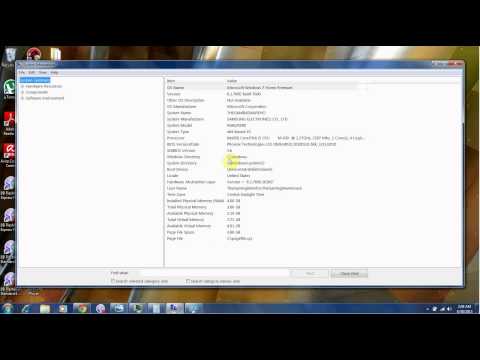 how to know system information in windows 7