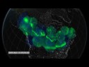 http://www.flingjore.com/2008/07/nasa-explains-dancing-northern-lights.htmlA collection of ground-based All-Sky Imagers (ASI) make up another important component of the THEMIS mission. It is sometimes referred to as the sixth THEMIS satellite. Descriptions of the instruments are available on the THEMIS-Canada Home Page. Imagery from each camera is co-registered to the surface of the Earth and assembled into a view of the auroral events.This movie presents data from the first large auroral substorm since the THEMIS launch. The substorm reached its maximum between 6:00 and 7:00 UT.Credit: NASA/Goddard Space Flight Center Scientific Visualization Studio