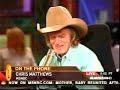 Chris Matthews On Imus  About \"BS\" Iraq War