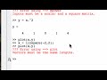 Screencast on the basics of plotting one-variable (two-dimensional) functions in MATLAB. Discusses the philosophy of how MATLAB makes plots, the PLOT function, potential pitfalls when making plots, and the HOLD ON/HOLD OFF and FIGURE commands.