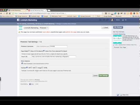 how to facebook pinterest