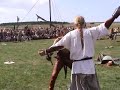 Viking fight (battle) at Bork Viking Harbour Denmark  1