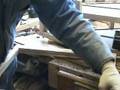 Cabinet making in wet wood.