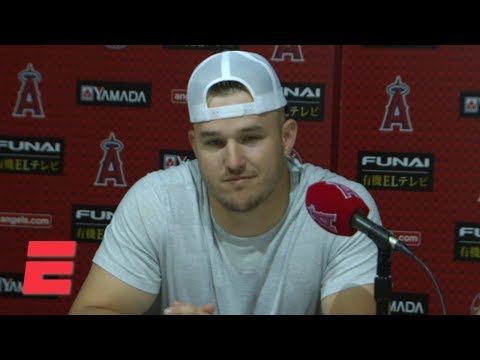 Video: Mike Trout on honoring Tyler Skaggs with Angels' no-hitter: You can't make this up | MLB on ESPN