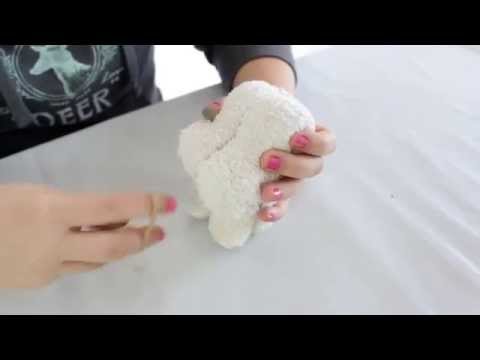 Handtücher | Hund aus Handtuch bastel | handtücher besticken | handtücher mit namen