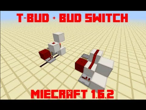 how to make a t-bud switch in minecraft
