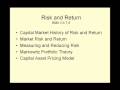 HMP 607 - 09. Risk and Return