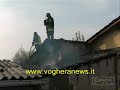 VOGHERA: Incendio di un porticato VOGHERA: Incendio di un porticato