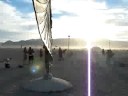 random burning man 2008 clip. the wings at sunset. nicoluminous does some flips, dj plumbline rockin da beats. afro q ben on camera