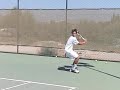 rob lee - tennis single handed backhand in super slow motion 300fps by advantage-tennis.co.uk