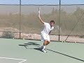 rob lee - tennis single handed backhand in super slow motion 300fps by advantage-tennis.co.uk