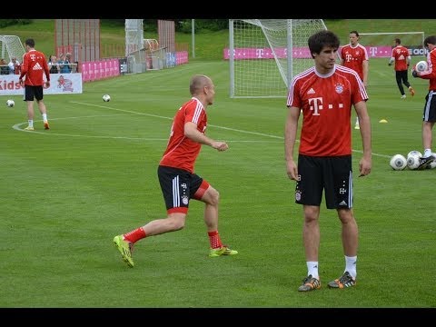 Impressions of FC Bayern team training