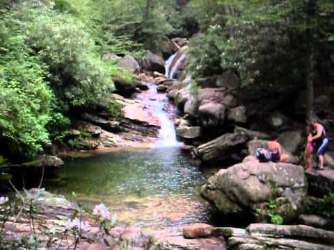 how to get to skinny dip falls nc