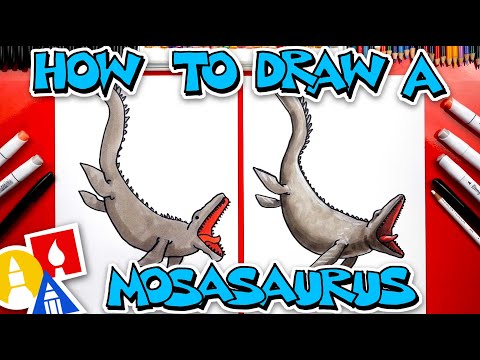 video-linktoworks-How To Draw A Mosasaurus Dinosaur
