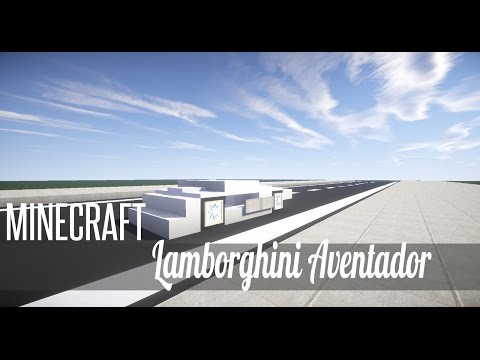 Minecraft Vehicle Tutorial # 14 – How to Build : Lamborghini Aventador