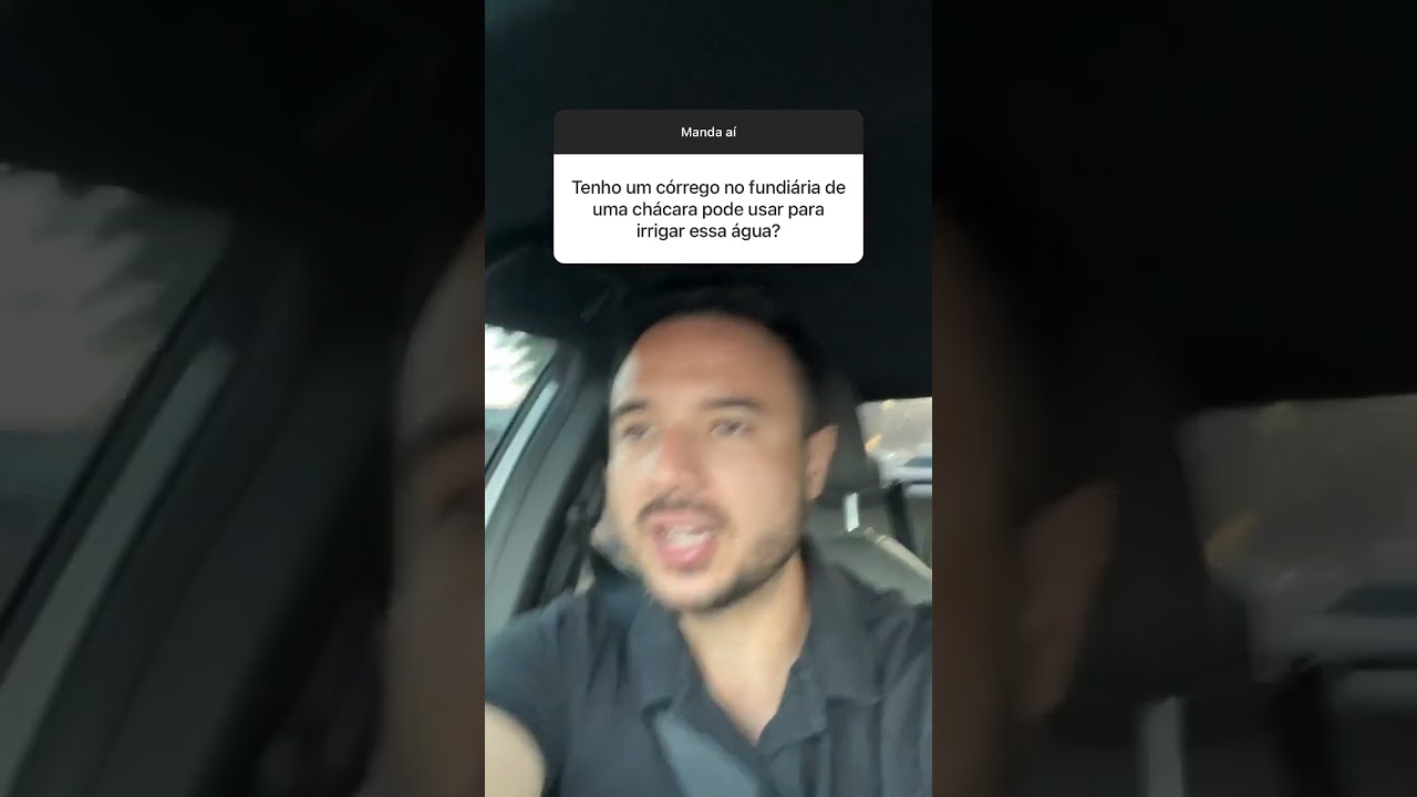 Pode usar água do córrego da minha fazenda para irrigar?