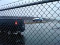 The Boeing 787 taxiing back to the...