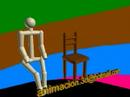 Hombre y silla Hombre y silla