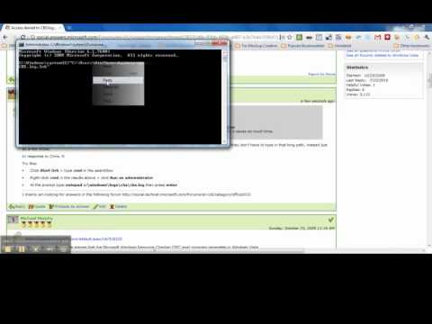 how to repair cbs.log file